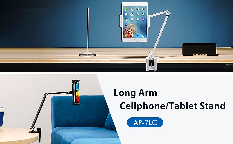 Tablet Stand Holder with 360° Adjustable 27in Long Arm, Webcam Stand Projector Camera Mount, Fit for 4.7"-13" Devices Phone iPad Galaxy Tablets, Switch, Kindle 2025 - $58.99 –P1