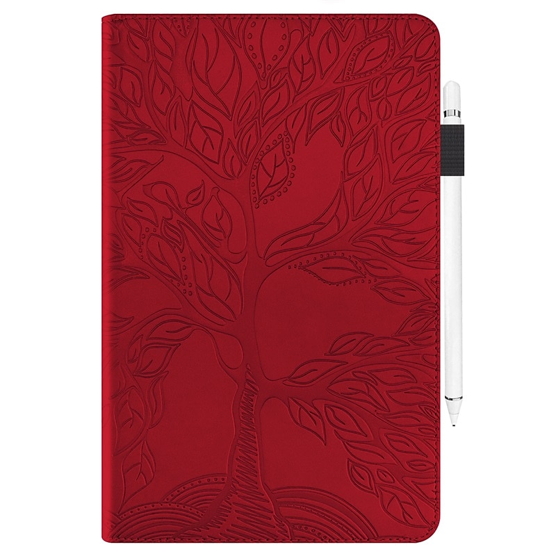 Embossed Tree Pattern Leather Case For Apple iPad Pro iPad Air 5th 4th iPad 9th 8th 7th iPad mini 6th 5th 4th Magnetic Flip Folio Stand Case Auto Wake Sleep with Card Slots Pencil Holder 2025 - $29.99 –P2