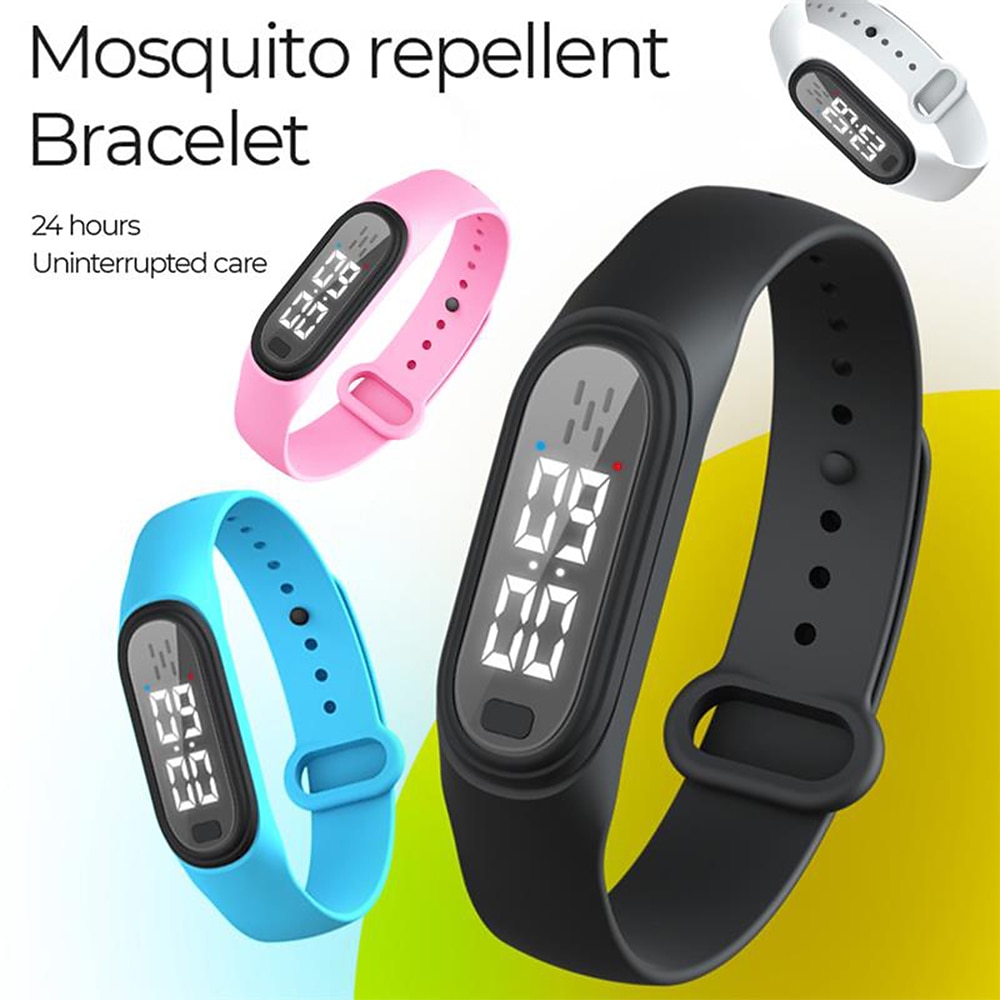 USB Charging Ultrasonic Mosquito Repellent Wristband – Wearable for Adults and Kids, Effective Insect Pest Control Watch 2025 - $17.99 –P4