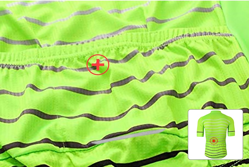 Ανδρικά Φανέλα ποδηλασίας Συμπαγές Χρώμα Ριγέ Με Μοτίβο Κοντομάνικο Ποδήλατο Αθλητική μπλούζα Μπολύζες με 3 πίσω τσέπες Ποδηλασία Βουνού Ποδηλασία Δρόμου 2026 - $30.99 –P5