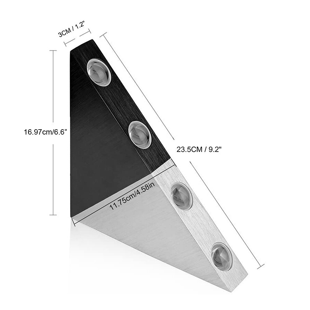 Lightinthebox Applique murale LED moderne 5 W Triangle LED Applique murale luminaire couloir intérieur haut bas applique murale pour théâtre studio restaurant hôtel multicolore de 2025 ? $66.99 –P2