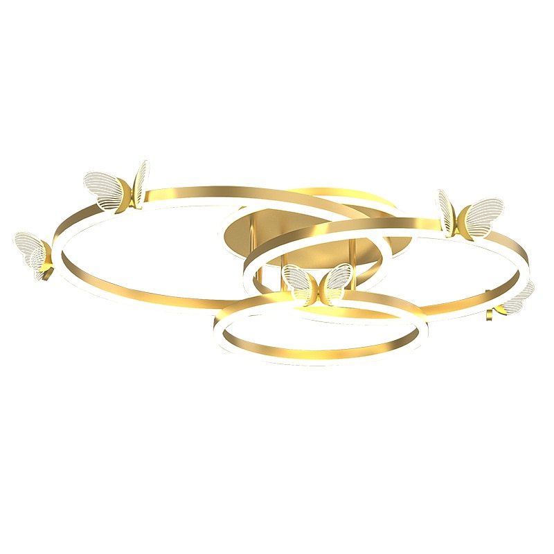 led φωτιστικό οροφής 45 cm με ρυθμιζόμενο κύκλο σχεδίασης χωνευτά φώτα στερέωσης ακρυλικό καλλιτεχνικό στυλ μοντέρνο στυλ χρυσό σκανδιναβικό στυλ πεταλούδα 220-240v 2025 - $298.67 –P4