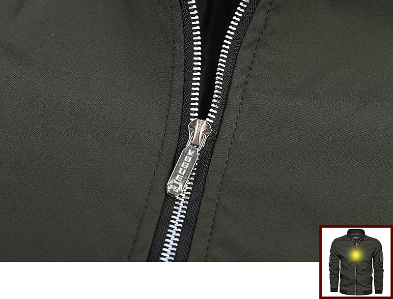 pánská bomber bunda lehká ležérní tenké kapsy na zip kabát svrchní oblečení turistika větrovka vojenský taktický sportovní trenčkot outdoorový větruodolný ripstop prodyšný kabát s mnoha kapsami top khaki černá 2025 - $38.99 –P3