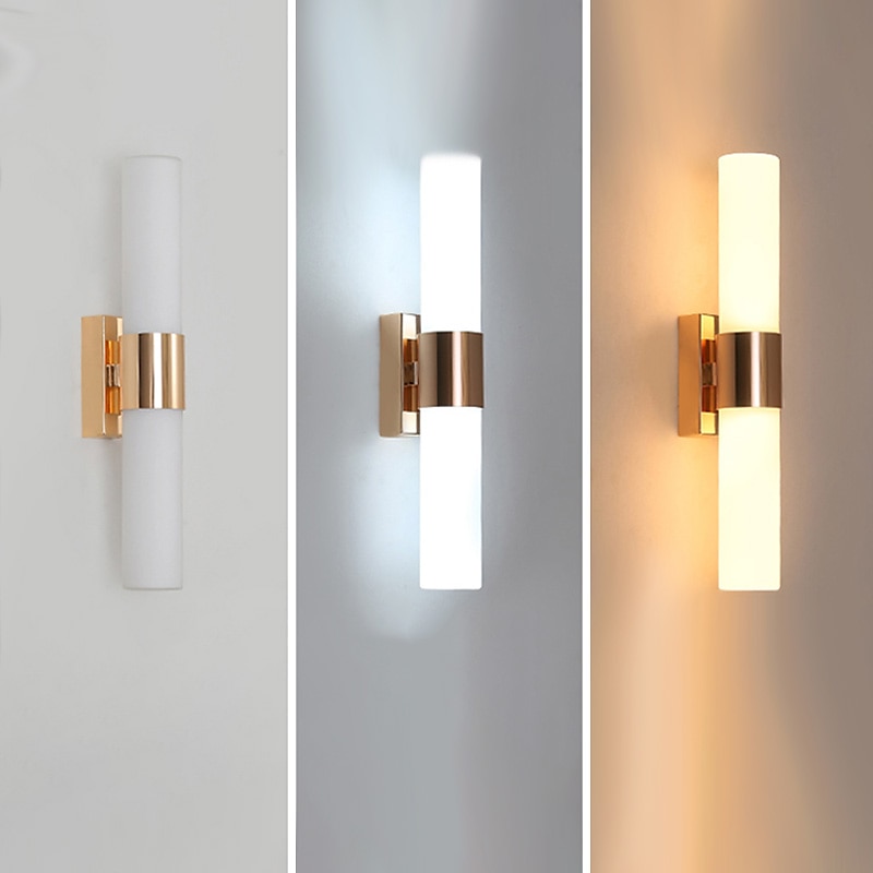lightinthebox aplice cu led aplice de perete în stil nordic modern mat aplice de perete aplice cu led pentru dormitor sufragerie lumina de perete din sticla 220-240v 12 w 2025 - $165.99 –P4