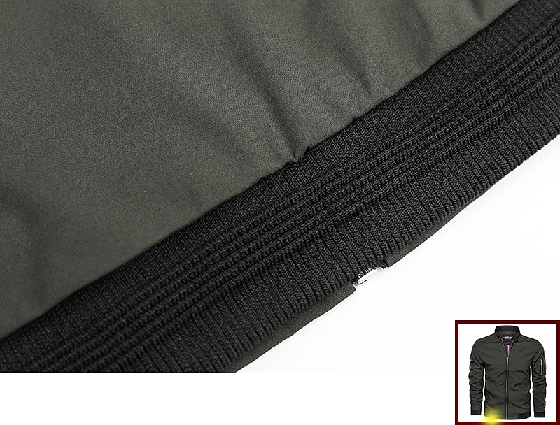 pánská bomber bunda lehká ležérní tenké kapsy na zip kabát svrchní oblečení turistika větrovka vojenský taktický sportovní trenčkot outdoorový větruodolný ripstop prodyšný kabát s mnoha kapsami top khaki černá 2025 - $38.99 –P7