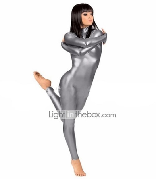 Zentai Suits Cosplay Costume Catsuit Motorcycle Girl Carnival Costume Full Body Suit Men's Women's Sex Sexy Costume Solid Colored Spandex Latex Costume for Halloween Adults' 2025 - $32.99 –P9