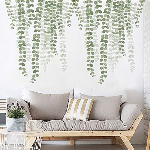 Removable Green Plant Wall Stickers DIY Green Leaves Wall Decals Hanging Tree Vine Wall Decor for Living Room Kids Girls Baby Bedroom Office Nursery Home Walls Decoration 30x90cm 2025 - $9.49 –P6