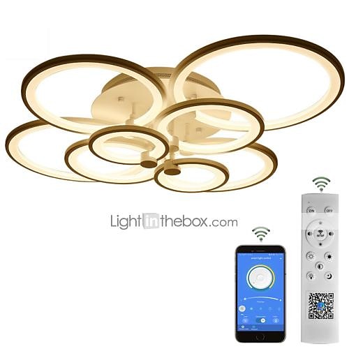 60/80/95 cm Chandelier Dimmable Ceiling Light LED Geometric Shapes Flush Mount Lights Metal Layered Modern Style Linear Painted Finishes 110-120V 220-240V 2025 - $133.99 –P19