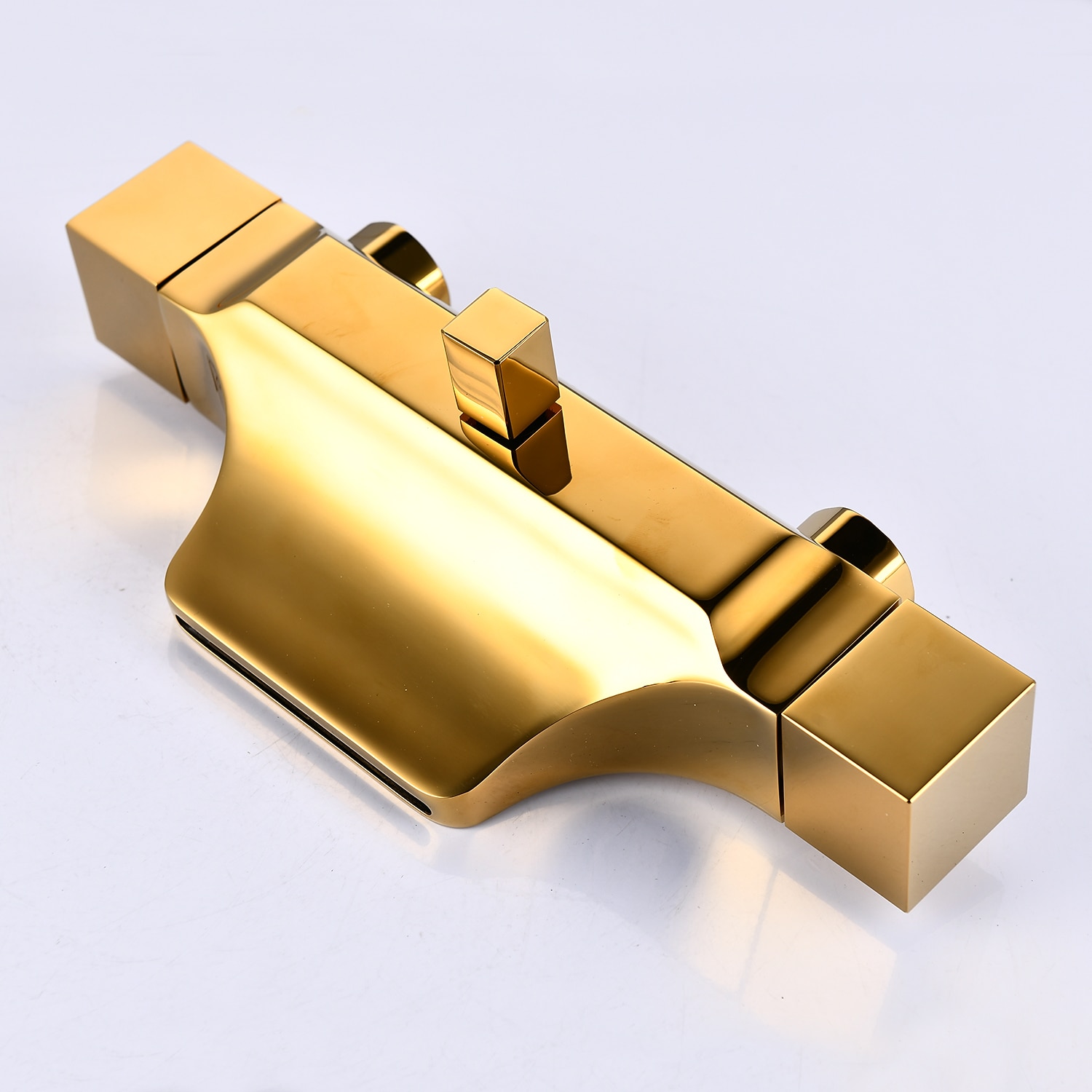 kád csaptelep - modern galvanizált falra szerelhető kerámia szelepes kád zuhanycsapok 2025 - $275.39 –P17