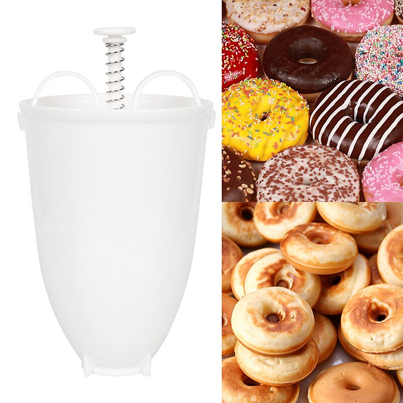 Plastic Manual Doughnut Machine Lightweight Fry Donut Maker Diy