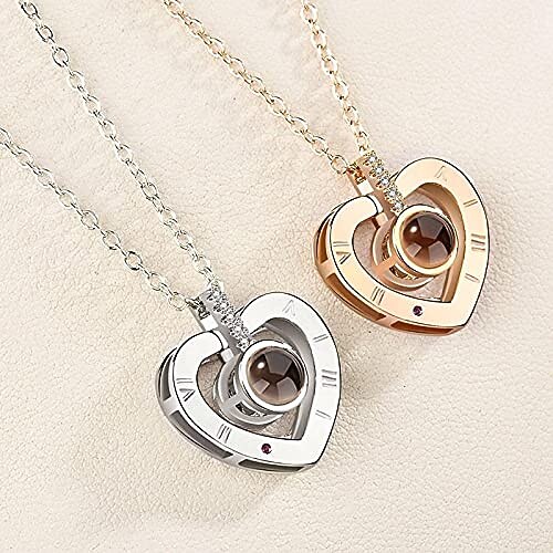 love necklace 925 sterling silver heart 