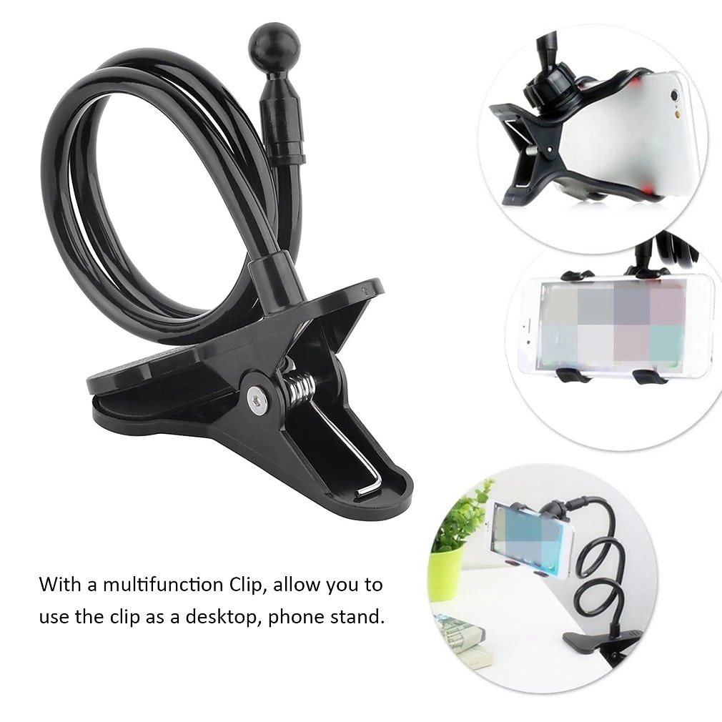 Держатель телефона на гусиной шее Эластичный Зажимной зажим Ленивая скобка Держатель телефона для Дом Стол Прикроватная Совместим с SSamsung Galaxy iPhone 2026 - $12.99 –P4