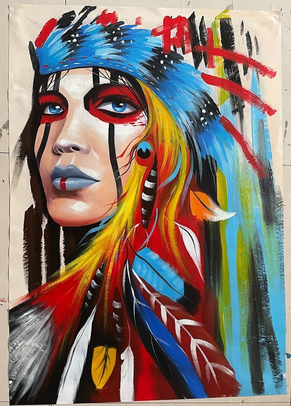 Hang-Painted öljymaalaus Maalattu - Abstrakti Ihmiset Klassinen Moderni Ilman Inner Frame / Valssatut kankaat 2025 - $116.99 –P2