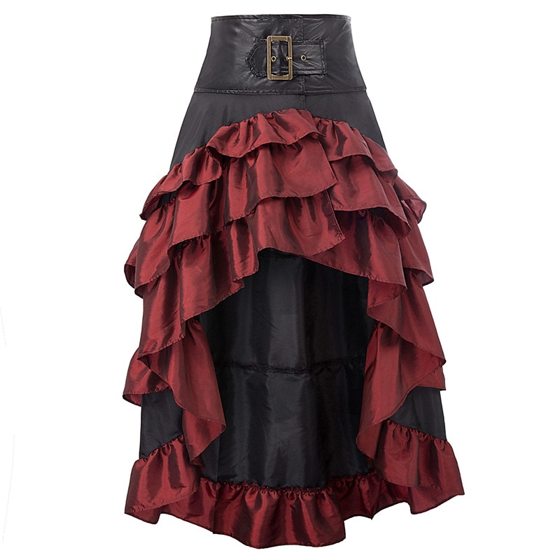 Retro Středověké Renesanční Sukně Korzet Ren Faire Pirát Dámské Pirát Fantazie Steampunk Běžné / Denní Dospělé Sukně 2025 - $33.99 –P5