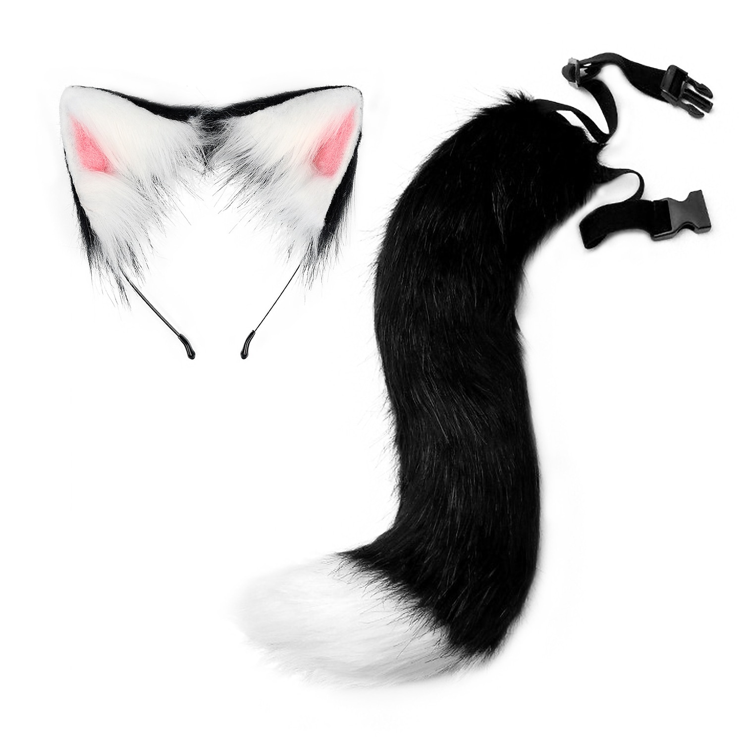 Adjustable Fox Ears Headband Fox Tail Set Cosplay Girl Plush Furry Cat Ears with Ribbon Bell Anime Faux Fur Fox Ears Hairband Headbands Carnival Cosplay Costume Party Hair Accessories for Women 2025 - $27.99 –P9