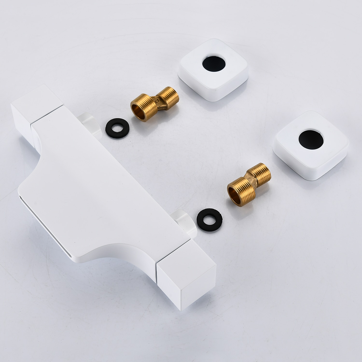 kád csaptelep - modern galvanizált falra szerelhető kerámia szelepes kád zuhanycsapok 2025 - $275.39 –P6