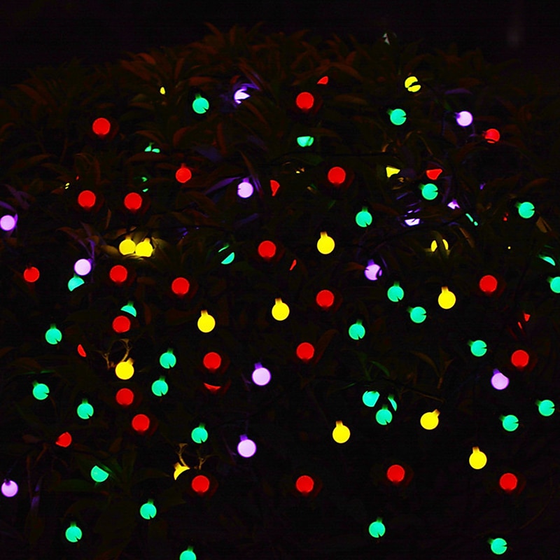Outdoor Solar String Light Solar LED String Lights Matte Bulb Warm White Colorful White 8 Mode Outdoor Waterproof 7M 50LEDs Fairy Lights Christmas Wedding Holiday Decoration Lights Garden Light 2025 - $29.99 –P16