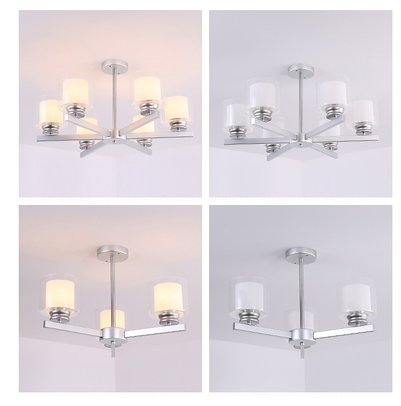 led κρεμαστό φωτιστικό 55 60 80 90 cm γεωμετρικά σχήματα πολυέλαιος μέταλλο μεταλλικά βαμμένα τελειώματα σκανδιναβικού στυλ 220-240v 2025 - $304.29 –P6