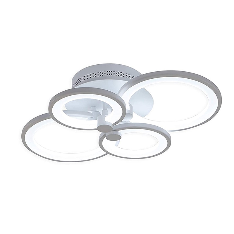 60/80/95 cm Chandelier Dimmable Ceiling Light LED Geometric Shapes Flush Mount Lights Metal Layered Modern Style Linear Painted Finishes 110-120V 220-240V 2025 - $133.99 –P12