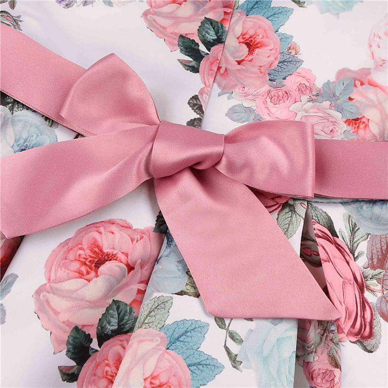 Kids Girls' Dress Flower Dress Flower Short Sleeve Anniversary Party Tie Knot Bow Adorable Princess Sweet Polyester Knee-length Skater Dress Pleat Dress Floral Dress Summer Spring 4-13 Years 2026 - $26.99 –P7