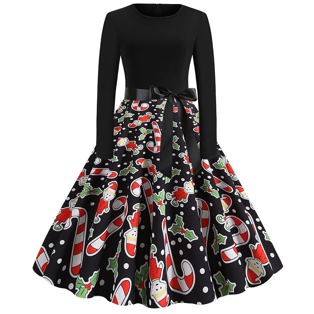 père Noël Robe de Noël Robe De Noël Fantaisie Femme Noël Nouvel an la veille de Noël 1950s Noël Adulte Soirée Noël Réveillon du nouvel an Robe de 2025 ? $21.99 –P1