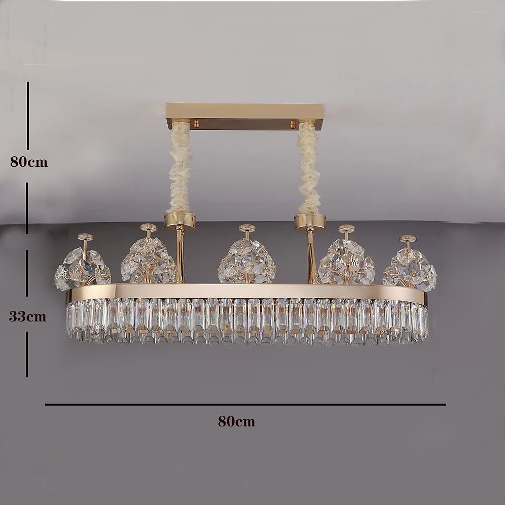 led függő lámpák 80 cm-es lámpás kialakítású csillár rozsdamentes acél galvanizált modern 220-240v 2025 - $1402.69 –P4