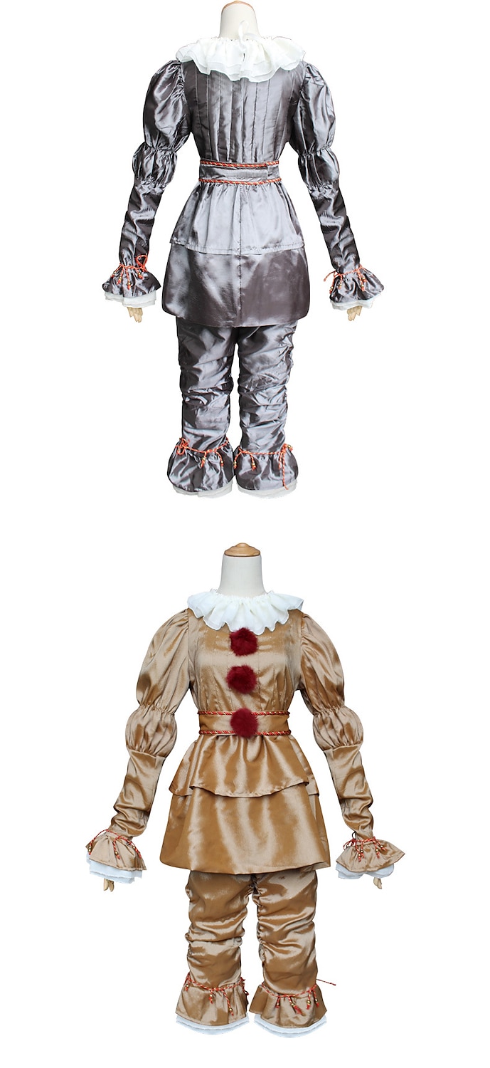Couples Pennywise It Clown Killer Clown Cosplay Costume Outfits Costume Scary Costume Horror Movie Character Adults' Men's Women's Couple's Easy Carnival Costumes 2025 - $59.99 –P5