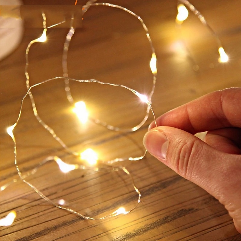 30 PCS 12PCS 6PCS Fairy Lights Battery Operated (Included) 600LED 240LED 120LED Mini String Lights Waterproof Copper Wire Firefly Starry Lights for Halloween Party Christmas Festivals Decorations 2025 - $10.99 –P6