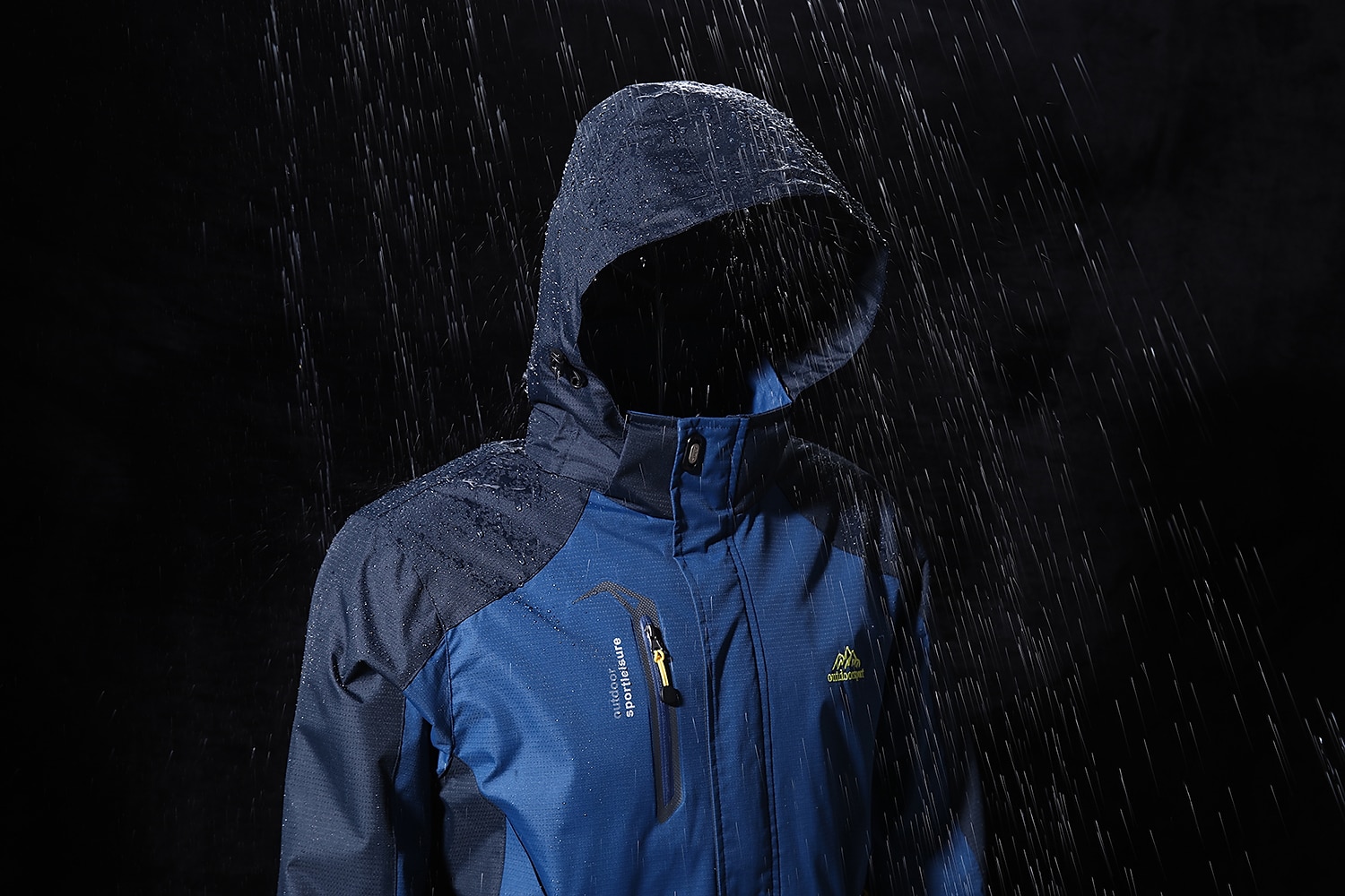 Herren Kapuzenjacke Softshelljacke für Wanderer Wanderwindjacke Draussen Patchwork Wasserdicht Winddicht Schnelltrocknend Leicht Jacke Oberteil Durchgehender Sichtbarer Reißverschluss Jagd Angeln 2025 - $56.99 –P2
