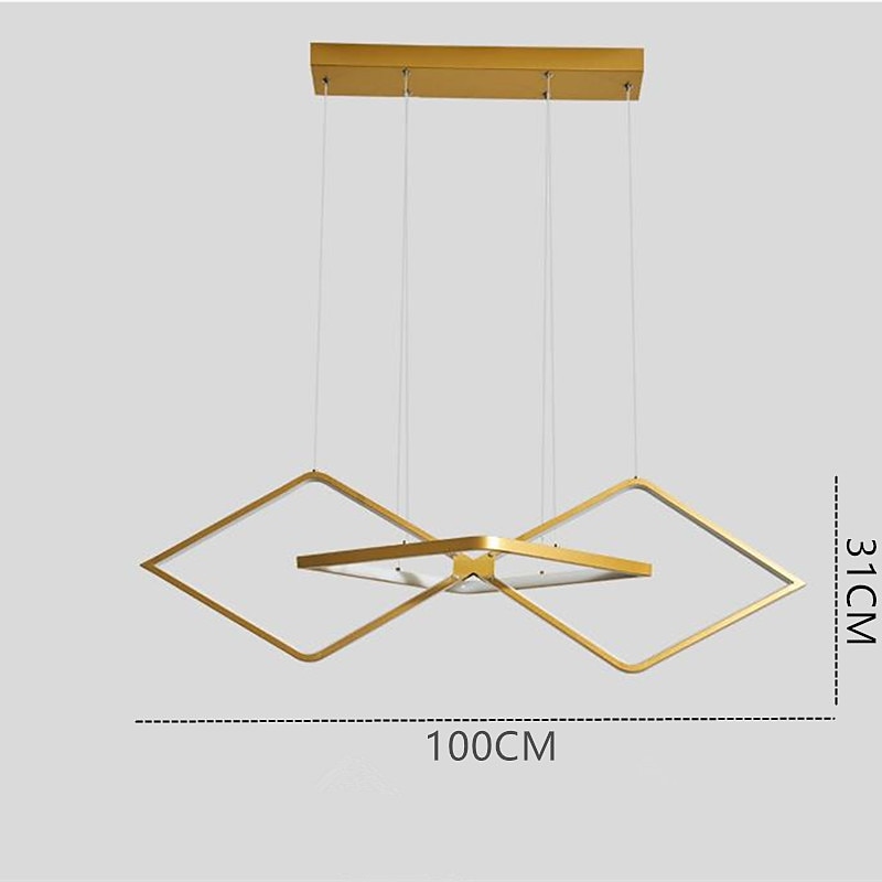led pandantiv 100 cm candelabru design unic aluminiu stil artistic stil modern finisaje pictate elegant led moderne 220-240v 2025 - $448.59 –P11