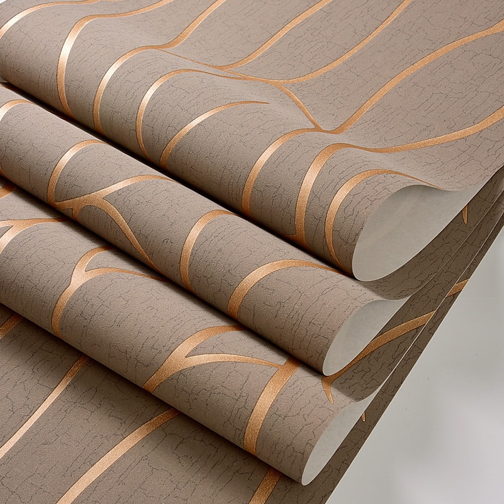 cool wallpapers structuurbehang muurschildering vlies 3d behang moderne print reliëf streep wandbekleding sticker film voor thuis woonkamer slaapkamer binnen tv achtergrond home decor 53*1000cm 2025 - $28.99 –P6