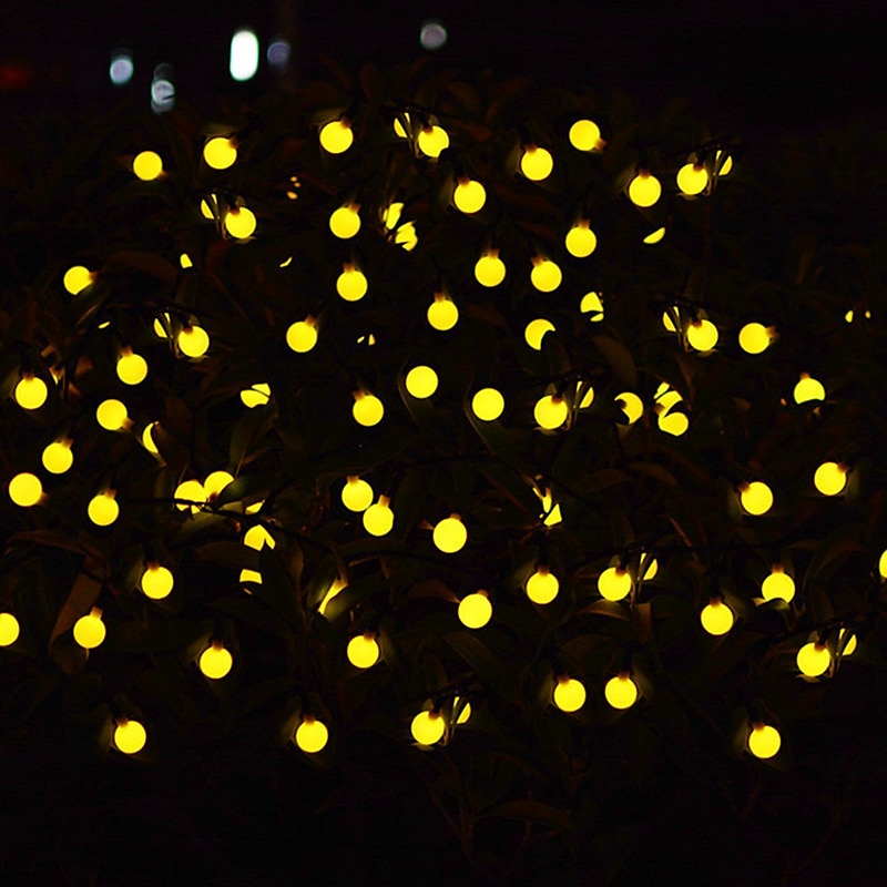 Outdoor Solar String Light Solar LED String Lights Matte Bulb Warm White Colorful White 8 Mode Outdoor Waterproof 7M 50LEDs Fairy Lights Christmas Wedding Holiday Decoration Lights Garden Light 2025 - $29.99 –P14