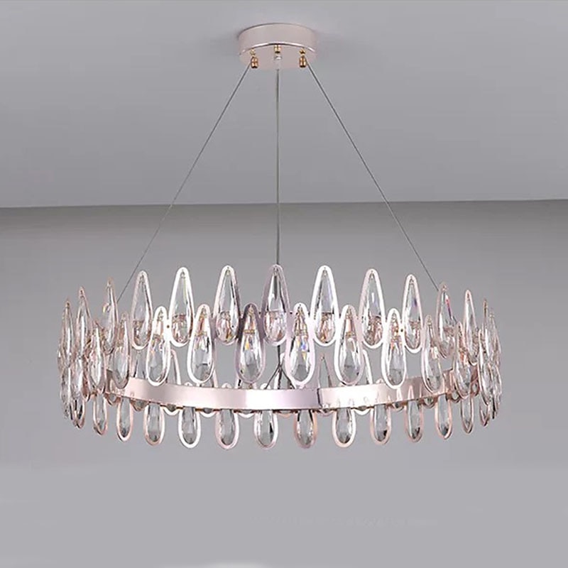 luminária led pendente 60 cm lanterna desgin lustre aço inoxidável galvanizado moderno 220-240v de 2025 por $1106.69 –P9