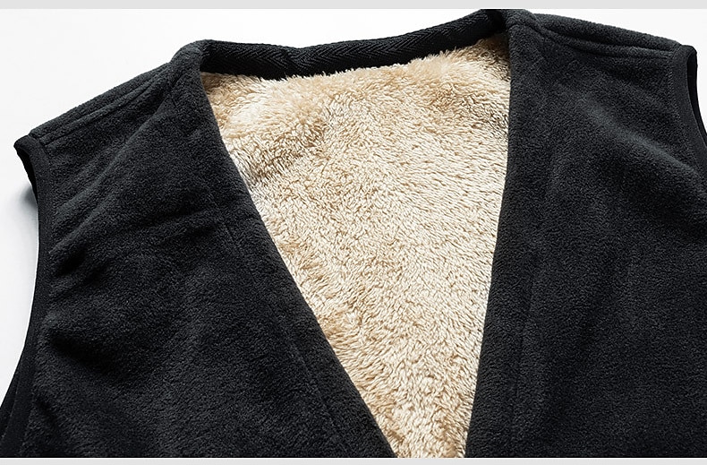 Hombre Chaleco polar Casual / Diario Invierno Otoño Licra Poliéster Mantiene abrigado Ligero Transpirable Color sólido Cremallera Negro Gris Chaleco 2026 - $27.99 –P11