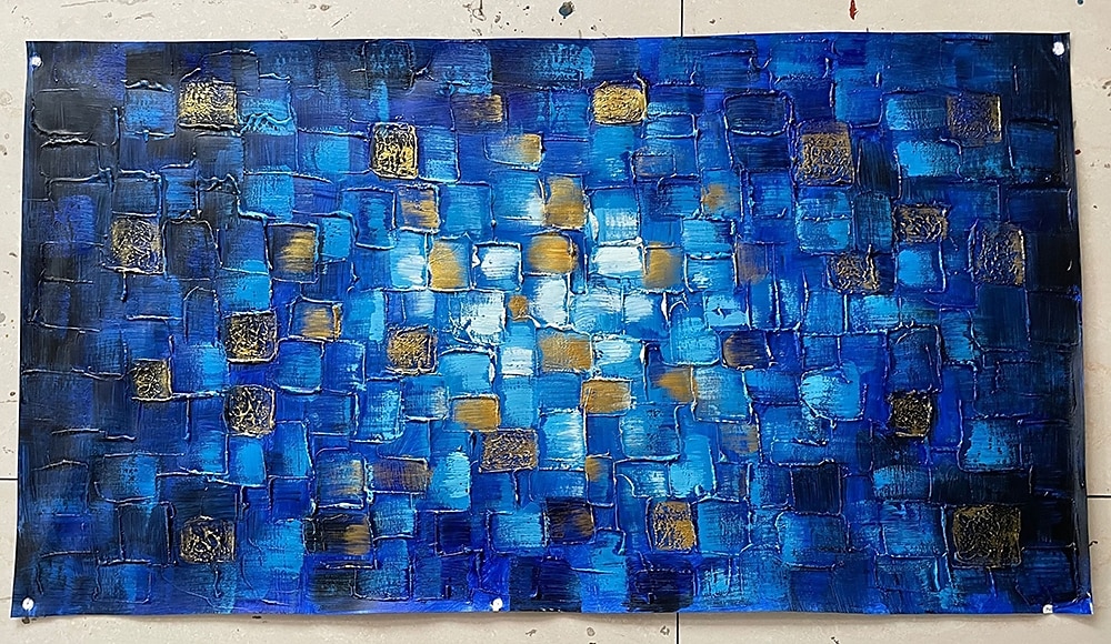 Oil Painting Hand Painted Horizontal Abstract Classic Modern Rolled Canvas (No Frame) 2025 - $83.99 –P1
