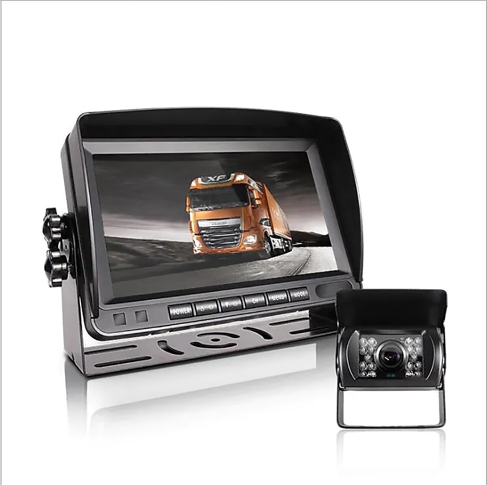 718D 7 pulgada TFT-LCD 600TVL 480 líneas de TV CCD Con Cable 120 Grados 7 pulgada Kit de vista trasera del coche Impermeable / Visión nocturna / Ajuste de brillo para Autobús / Camión 2025 - $154.99 –P4