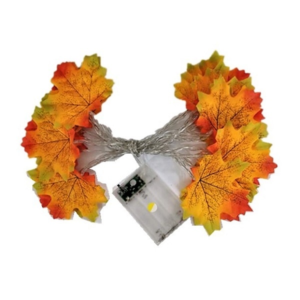 Ghirlanda Decorativa Autunnale Lunga 9 Metri Con Foglie D'acero Dorate In Metallo – Perfetta Per Ringraziamento E Halloween