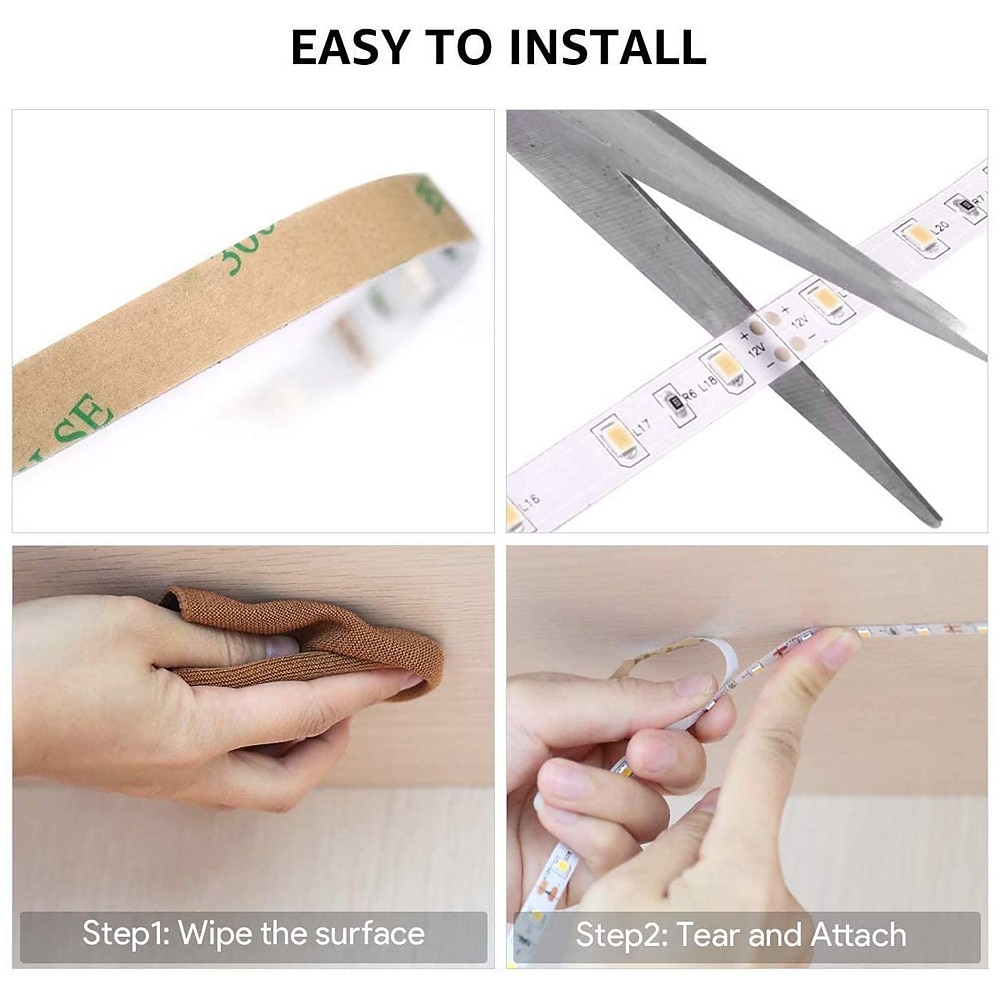 32.8ft 10m Dimmable LED Light Strip Light SMD 2835 12V Flexible Under Cabinet Vanity Light Warm White Cold White 2026 - $24.99 –P7