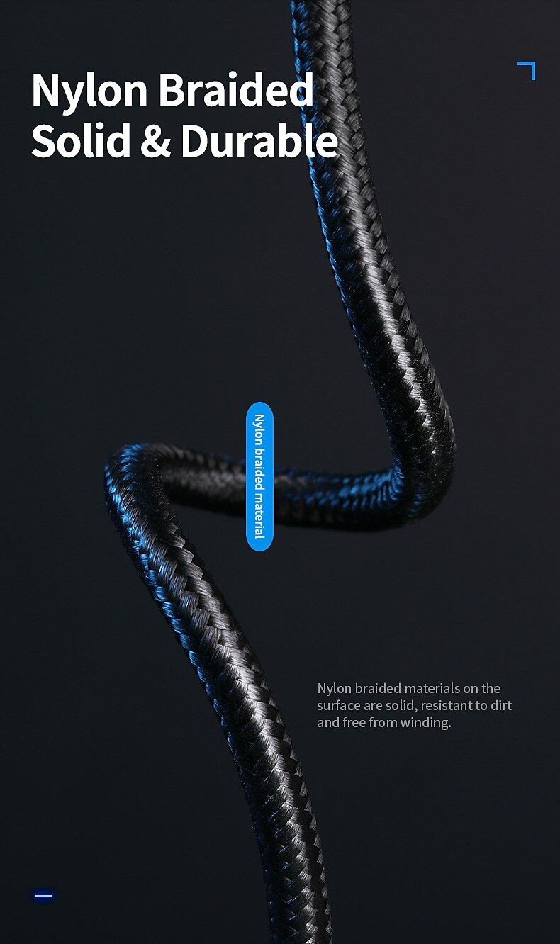 iPhone Charger 3.3ft 6.6ft ROCK Lightning Cable iPhone Charging Cord 2.4A Fast Charging Nylon Braided USB Cable Compatible with iPhone 14 Pro Max 13 Pro 12 11 XS Max 8 Plus 7 2025 - $12.99 –P4