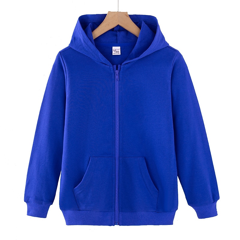 Barn Unisex Jakke Kappa Ytterkläder Slät Långärmad Ficka Täcka Gata Bomull Aktiv Grundläggande Svart Rodnande Rosa Gul Vinter Höst 3-13 år 2025 - $26.99 –P6