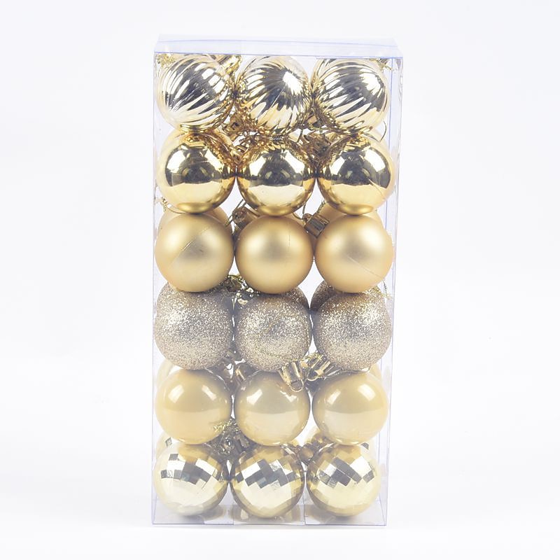 36pcs Christmas Baubles Ball Ornaments Xmas Decoration, 4cm Small Hanging Balls for Christmas Tree, Holiday, Party and Gift 2025 - $9.99 –P3