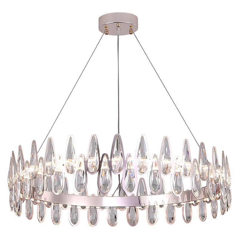 luminária led pendente 60 cm lanterna desgin lustre aço inoxidável galvanizado moderno 220-240v de 2025 por $1106.69 –P1