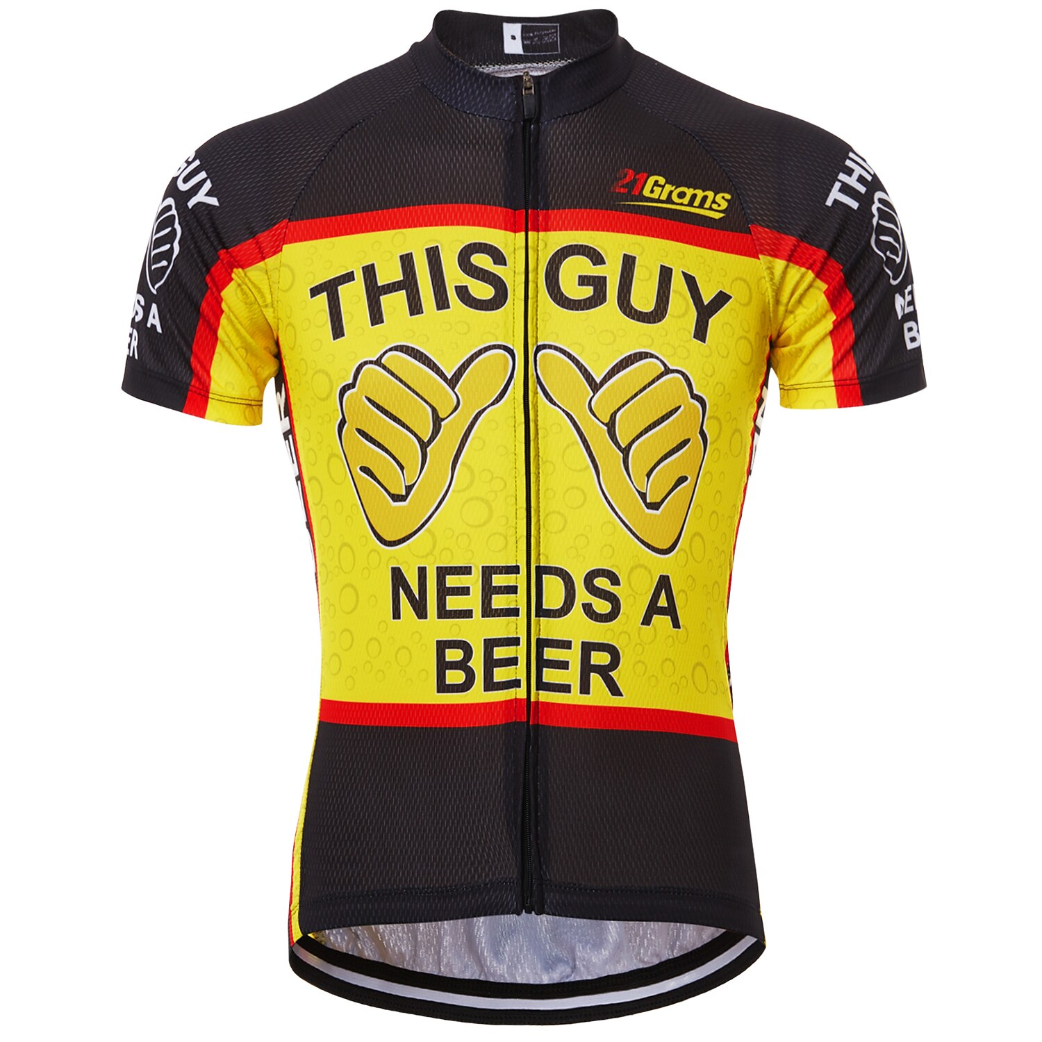 Maillot De Cyclisme Personnalisable Pour Homme - Nom, Numéro, Logo - Tissu Respirant, Séchage Rapide, Poches Arrière, Fermeture éclair