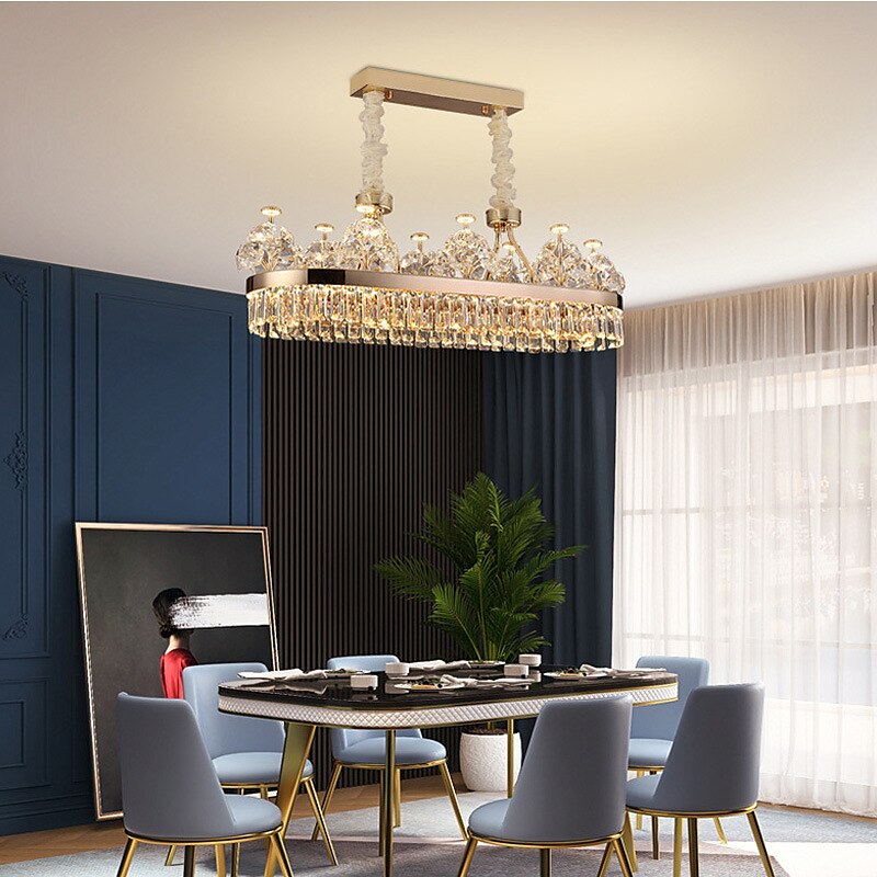 led függő lámpák 80 cm-es lámpás kialakítású csillár rozsdamentes acél galvanizált modern 220-240v 2025 - $1402.69 –P2