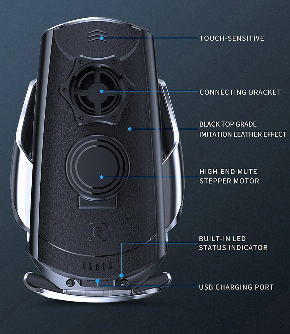 Q3 Car Wireless Charging Phone Holder - Intelligent Induction, Automatic Sensor Opening & Closing, Magnetic Charging 2025 - $28.99 –P13