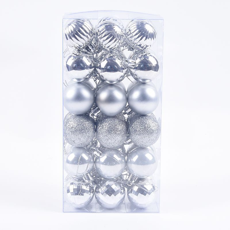 36pcs Christmas Baubles Ball Ornaments Xmas Decoration, 4cm Small Hanging Balls for Christmas Tree, Holiday, Party and Gift 2025 - $9.99 –P4