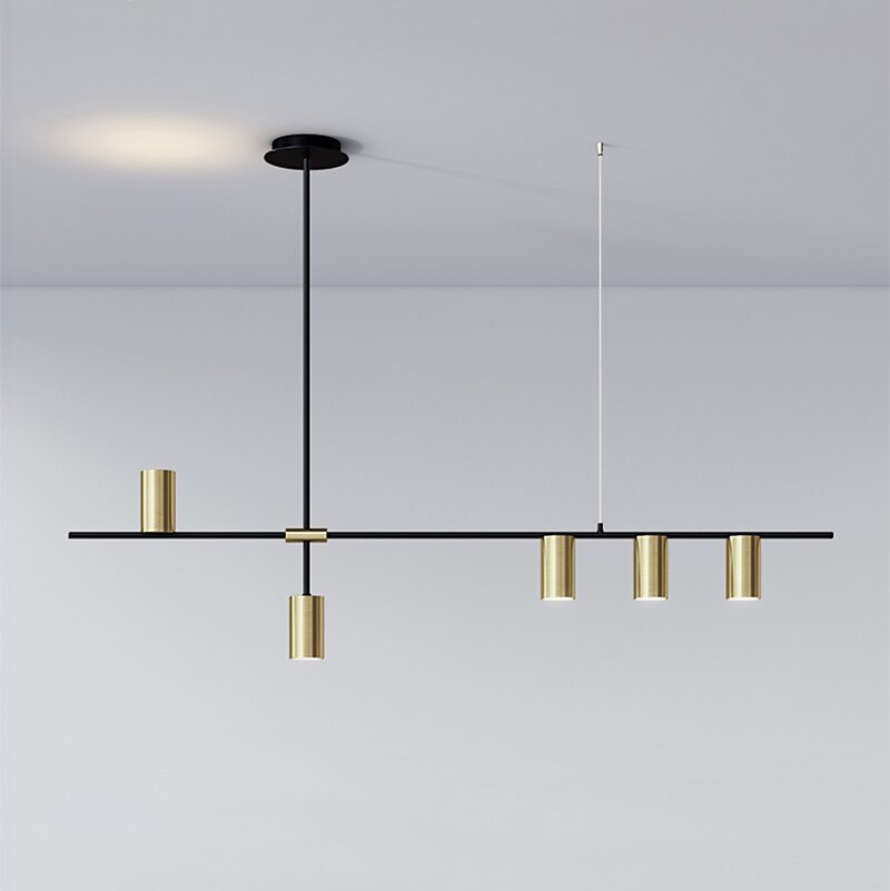 lampada a sospensione a led 123 cm lampada a sospensione design singolo in metallo stile nordico 220-240v del 2025 a $349.99 –P1