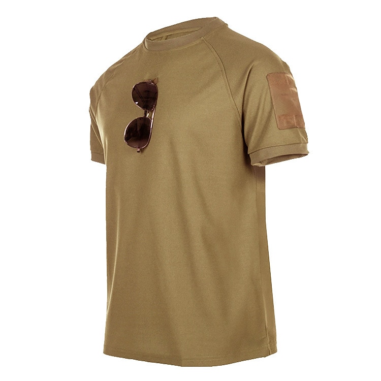 Per uomo T-shirt da caccia Camicia militare tattica Esterno Ultra leggero (UL) Ventilazione Asciugatura rapida Traspirante Primavera Estate Tinta unita Superiore Poliestere Manica corta Campeggio e del 2025 a $11.49 -P10