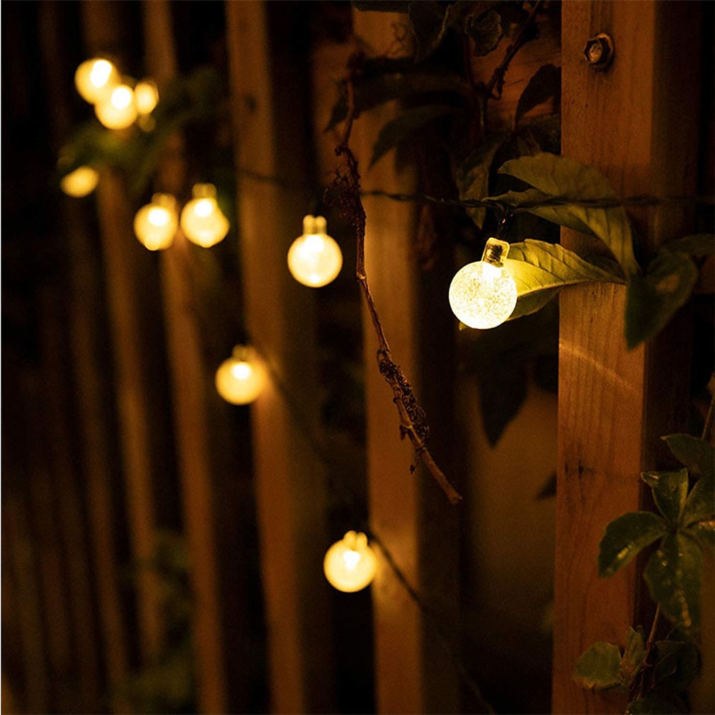 Elegant Wedding Party Reception Solar LED String Lights - 5-30M Crystal Globe, 8 Modes, Waterproof Solar Patio Lights for Garden, Yard, Porch Decor Warm White, Blue, White, RGB 2025 - $20.99 –P2