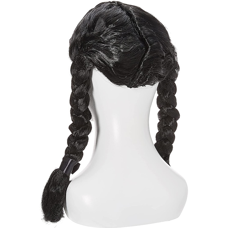 Perucas cosplay Preta Encaracolado Reta natural Cabelo Sintético Curto / Longo perucas Homens / Mulheres perucas Para festa de 2026 por $25.99 –P3